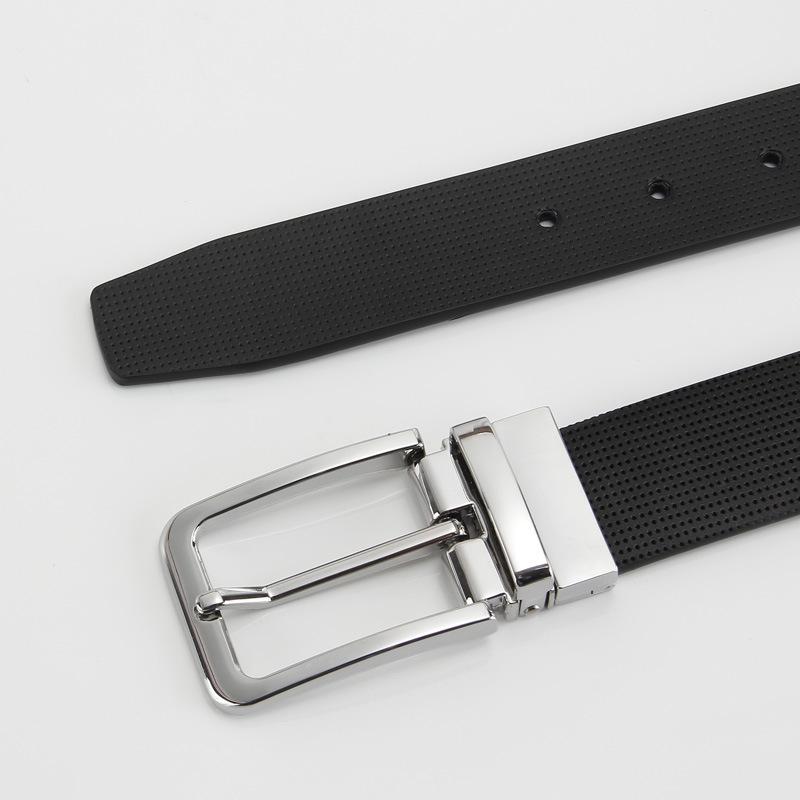

Ремень из натуральной кожи, двухслойный, с пряжкой-штифтом, для мужчин Универсальный повседневный ремень из коровьей кожи для мужчин Ремень для мужчин 110-130CM