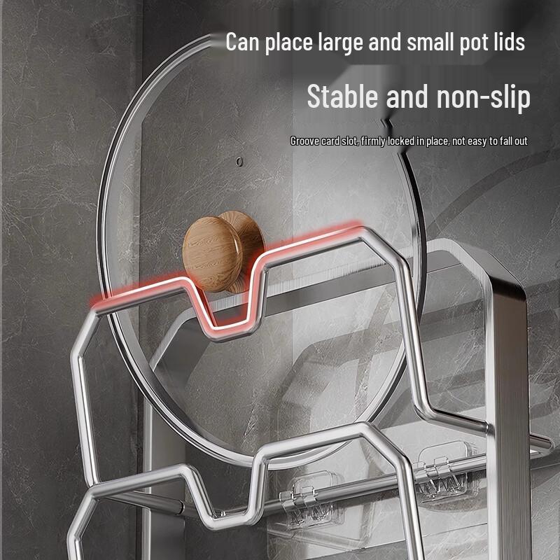 Kitchen Pot Lid & Cutting Board Holder