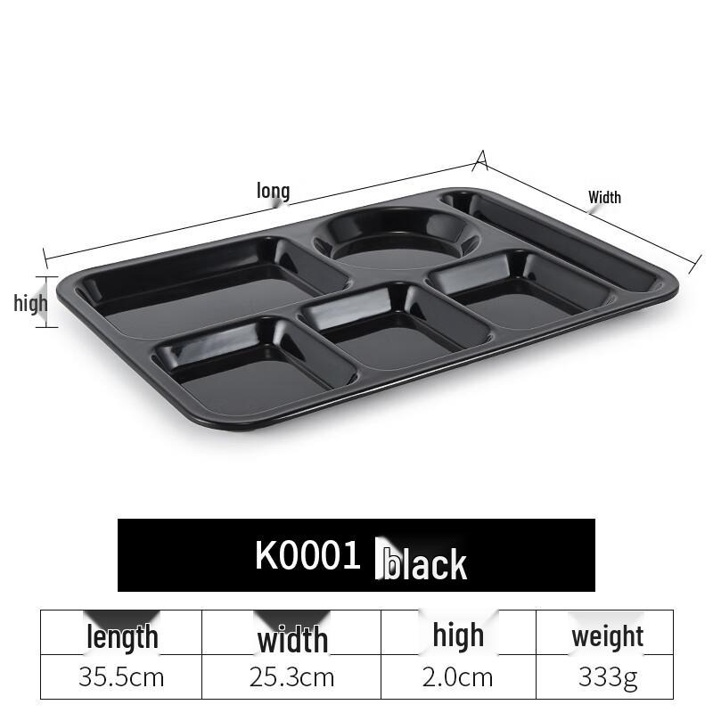 Melamine Compartment Fast Food Plate