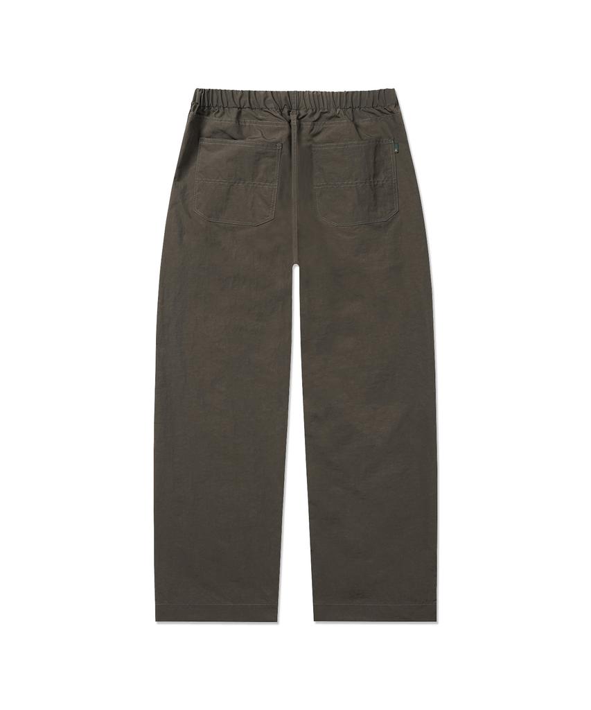 MANNERGRAM [Banset Japanese Imported Fabric] Formal Office Nylon Pants Loose Fit_Fit5 Khaki