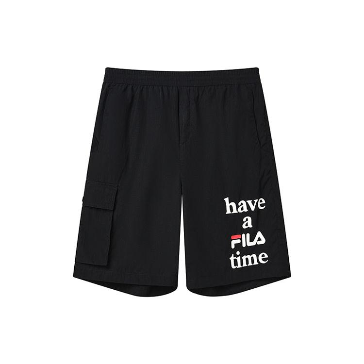FILA Casual Shorts Men s Jet Black Moderate F11M229807F-BK XXL