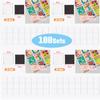 50-100Sets DIY Refrigerator Magnetic Craft Kit with Adhesive Backing Magnets Transparent Acrylic Creative Home Decor Gift