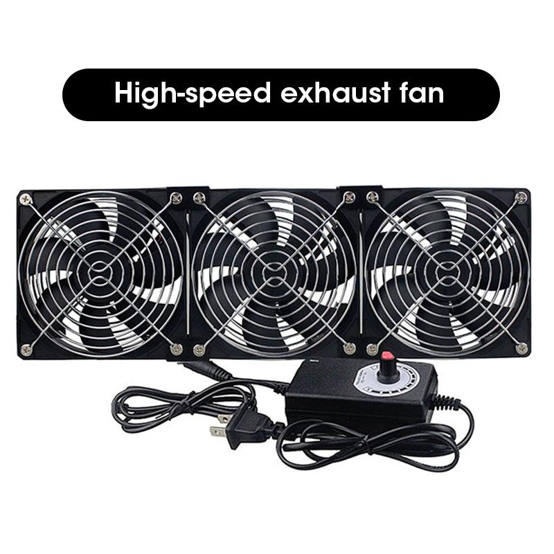 Multifunctional Exhaust Cooling Fan with Switch Cable for PC CPU Server Chassis Router Ventilation Fast Cooling System