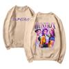 Damemote Casual Langermet trykt rundhals sweatshirt topp