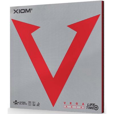 XIOM Back Soft Vega Asia Table Tennis Rubber 1.8 Black 10451