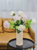 Purple Roses Artificial Flowers Realistic High Quality White Roses Natural Effect Flower Arrangement Wedding Decoration Home
