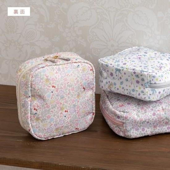 Panpantutu Square Makeup Pouch (Hello Kitty) Sanrio Cosmetic Travel Small Item Storage Womens Stand-Up Possible