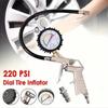 Tire Pressure Gauge for Car Motorcycle SUV - Gun Type Inflator Pump Tool for Air Compressor Durable Repair