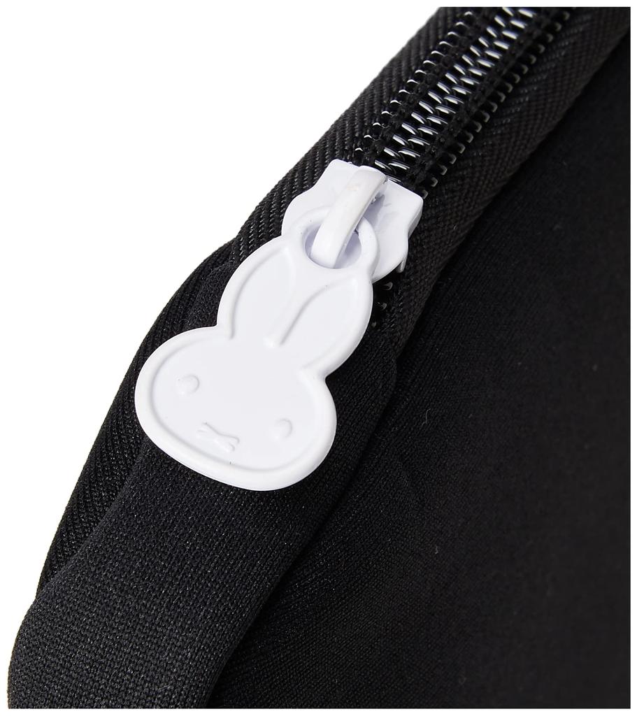 Miffy Polyurethane Flat Black Face [Sifre] Pouch,