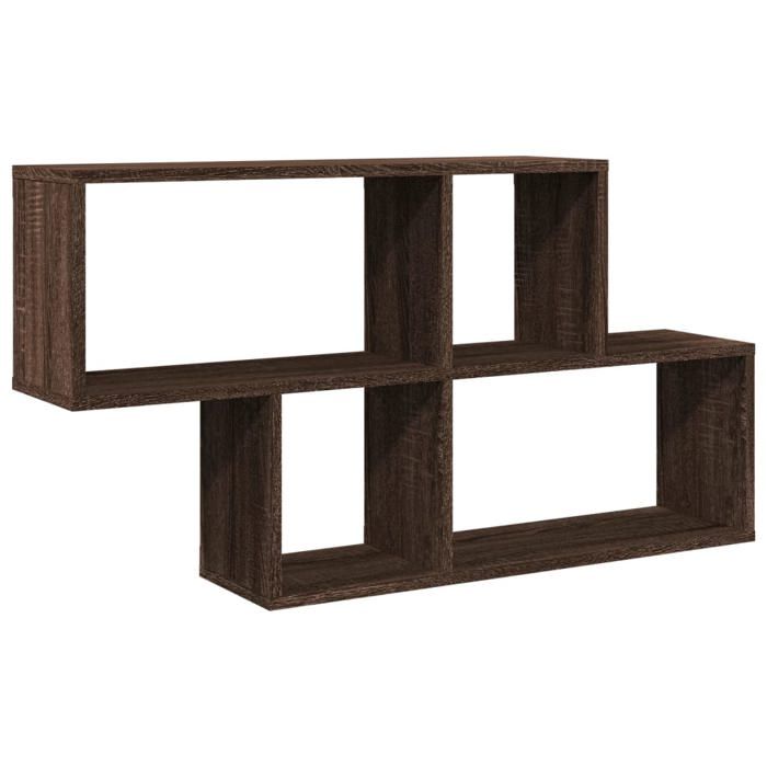 VidaXL Wall Shelf Brown Oak 100x20x53 Cm Engineered Wood, Floating Shelf, Wall Display Shelf, Panel 848023