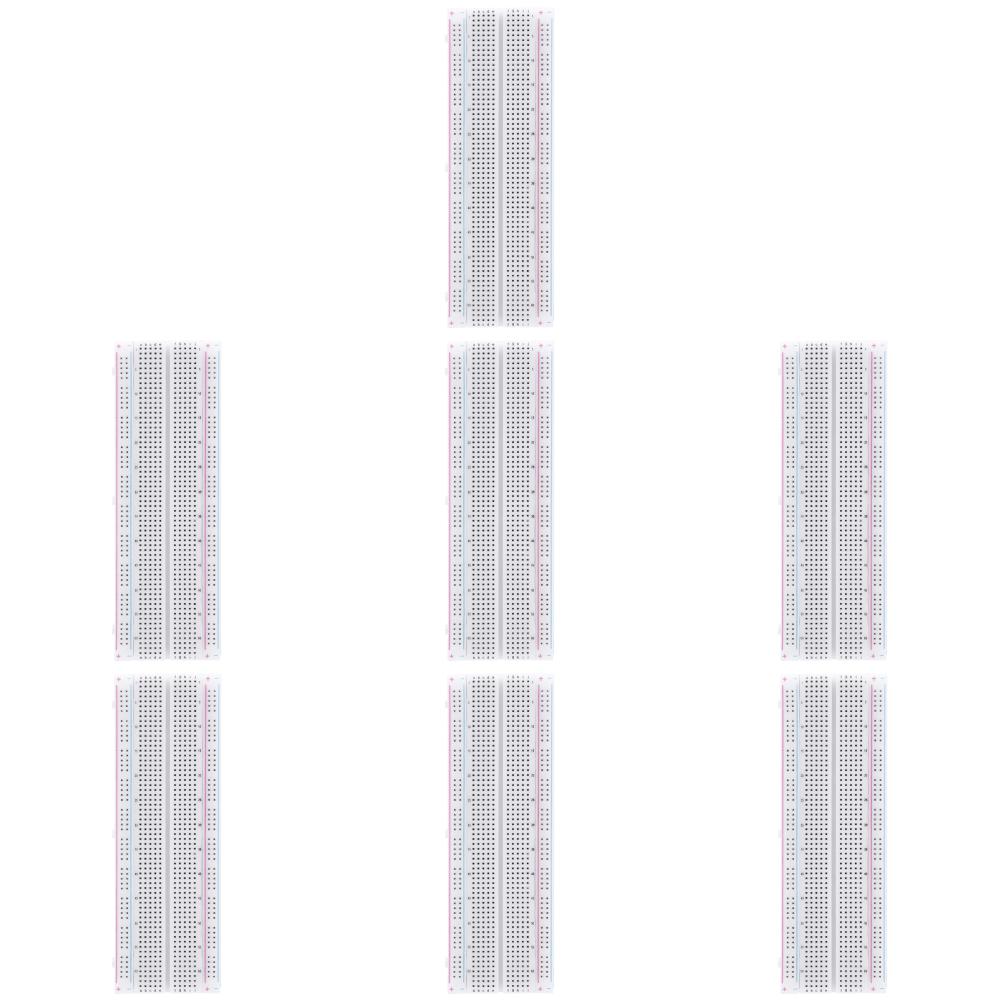 10-1PCS MB-102 PCB Bread Board Breadboard 830 Point PCB Board Circuit PCB DIY Kit DIY White/Transparent with Packing