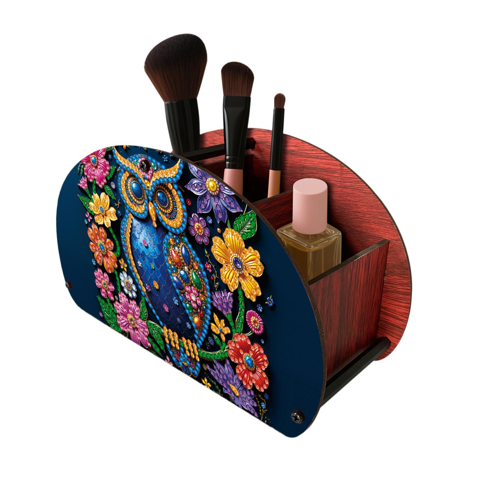 

Diamond Painting Organizer Case Handmade Storage Holder Case Makeup Brush Storage Box for Adult Birthday Presents Craft Kit