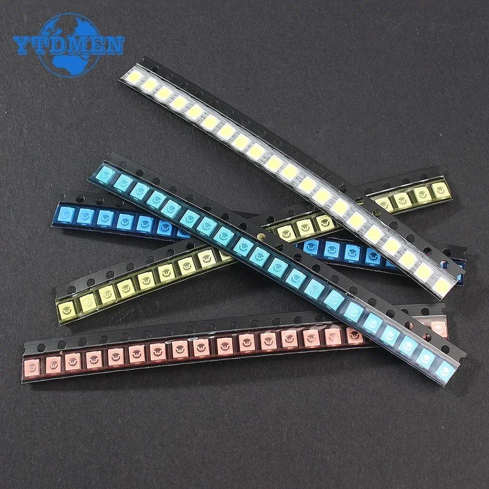 100PCS 1210 LED Ultra Bright SMD Light Emitting Diode Kit 5 Colors Miniature LED Blue Red White Yellow Green