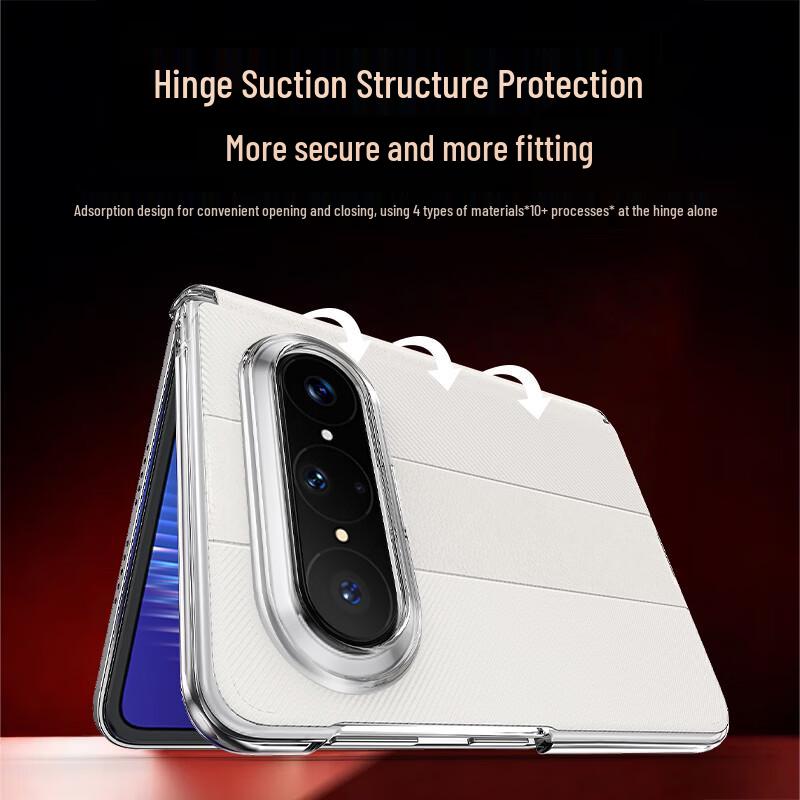 ESCASE Premium Magnetic Leather Folding Phone Case for Huawei Pura X Max