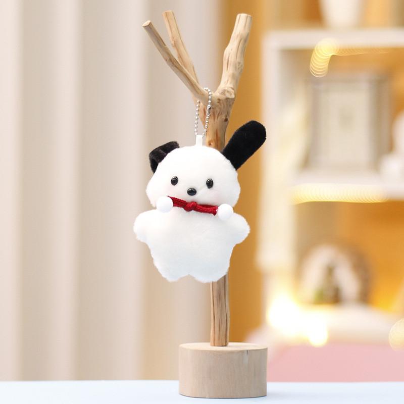 Panda Keychain Rabbit Cute Cartoon Girl Backpack Decorative Pendant Doll Plush