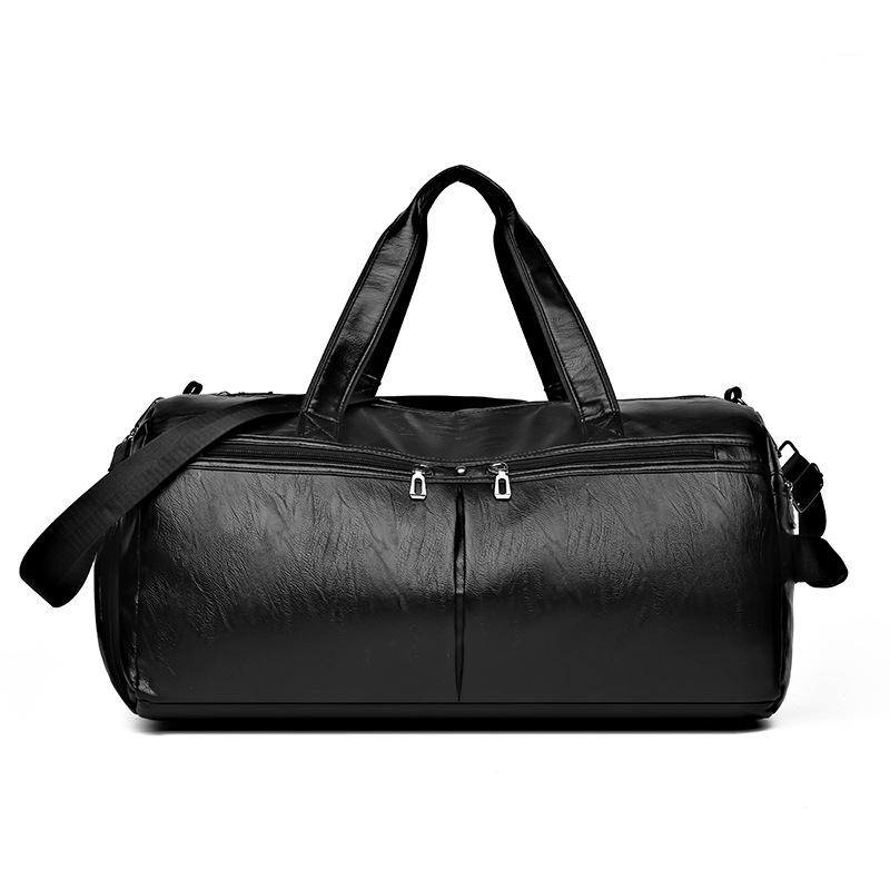 Fashionable Large-capacity Carry-on Luggage Bag, Travel Bag with Dry and Wet Separation and Shoe Compartment, Fitness Bag with Pull Handle