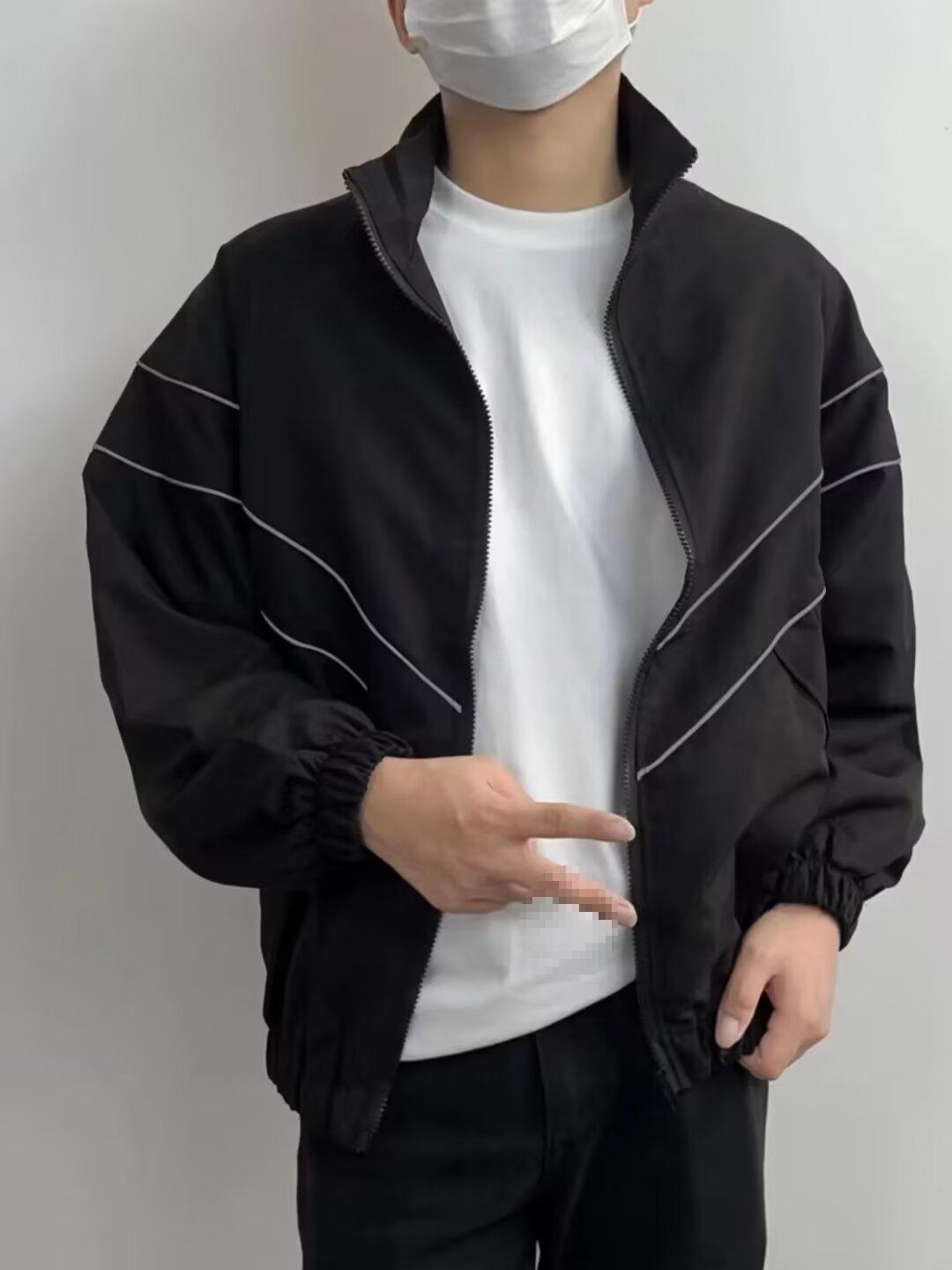 Men s Trendy Harajuku Style Loose Jacket - Spring/Fall 2025 Collection M
