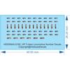 VR T-class Locomotive Number Decals - HO (1/87) N (1/160) - Water Decal - Waterslide, 1/87