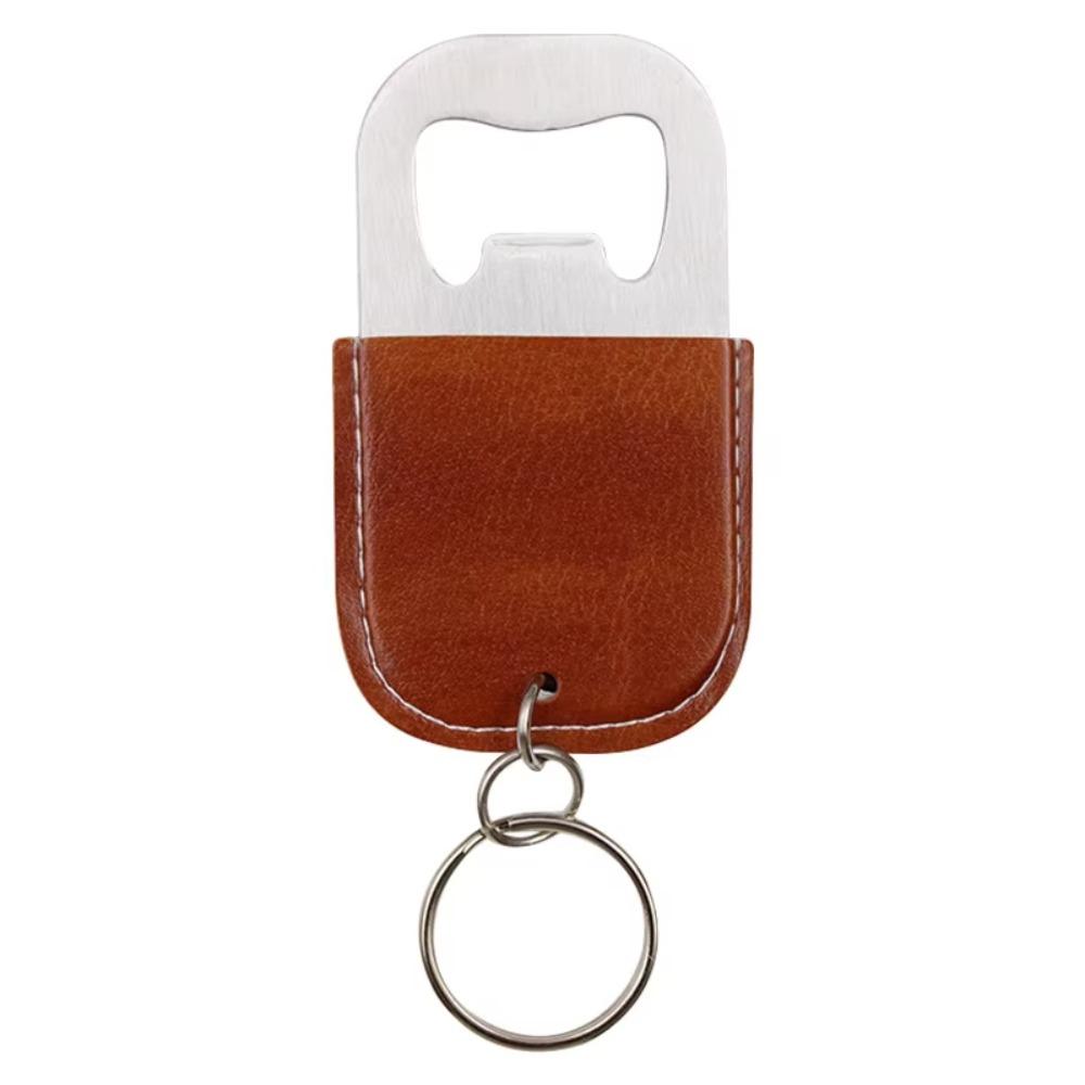 Wine Bottle Opening Fashionable Keyring Leather Kitchen Gadget Bottle Opener Keychain  Outdoor