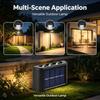 10/8/6/4LEDs Solar Wall Lamp Yard Street Decor Light Outdoor Waterproof Up and Down Luminous Lighting Garden Landscape Lamp