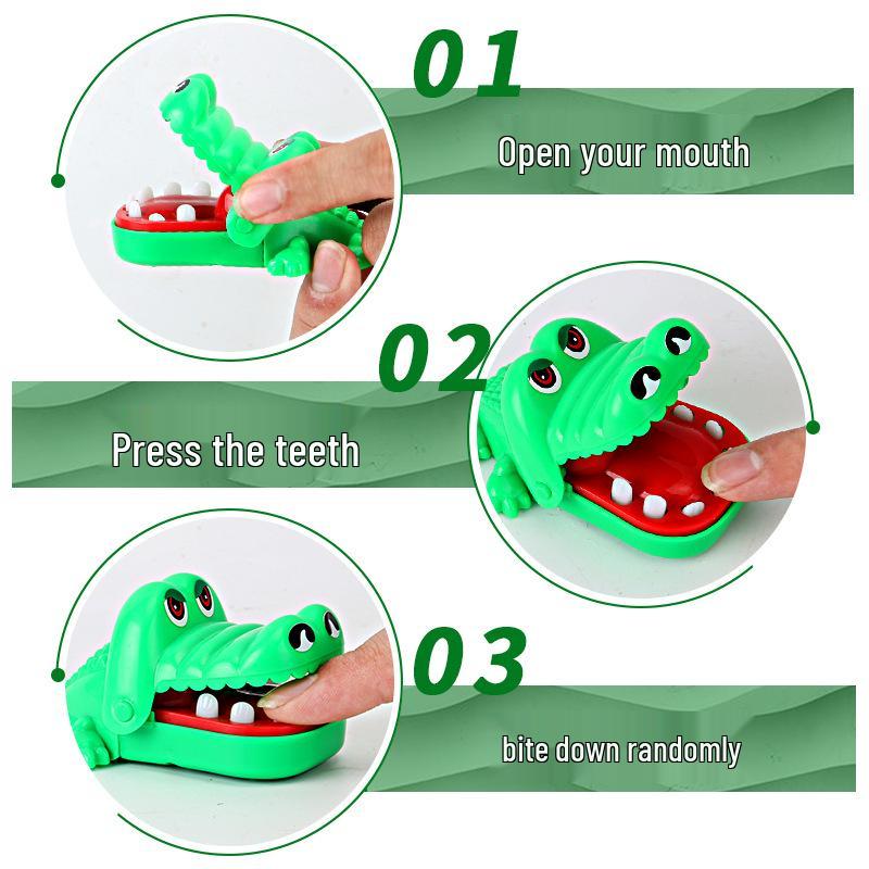 Crocodile Biting Finger Game - Fun Tooth Extraction Toy for Kids & Adults