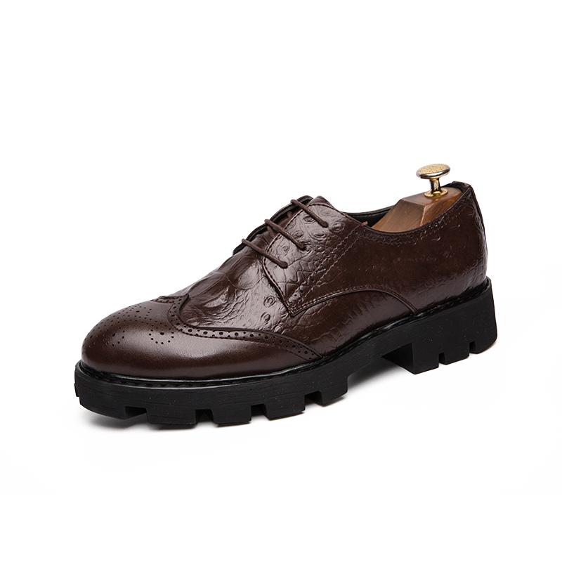 FashionMens Shoes Casual Luxury Formal Shoes Brand Fashion Elegant Oxford Dress Party Wedding Shoes Brogue Zapatos De Hombre De Fiesta