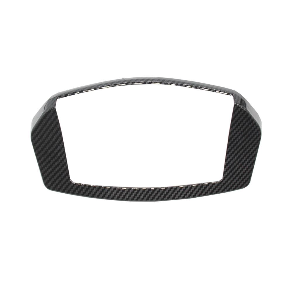 Carbon Fiber Instrument Trim Cover Motorcycle Gauge Meter Speedometer Decorative Cap Replacement