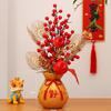 Artificial Flowers Potted Flower Ornaments Decorative Table Centerpieces Year
