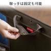 Sanwa Direct Foldable Storage Box for Bags, 46.5cm Wide X 26.5cm Deep X 39.5cm High, Under-Desk Storage, Black, 200-CB014BK