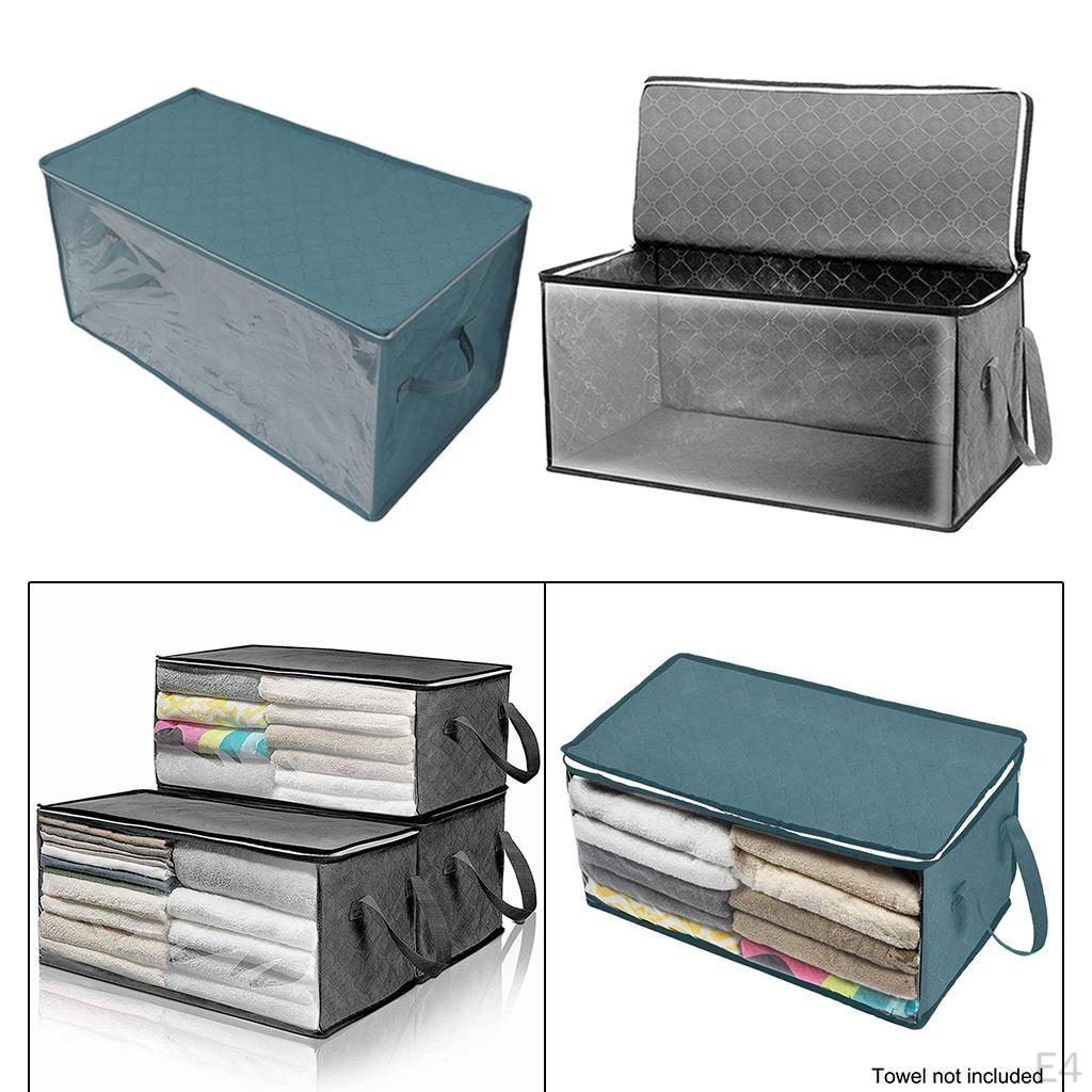 Bed Clothes Storage Bag Foldable Organizer Container for Quilts Sweaters