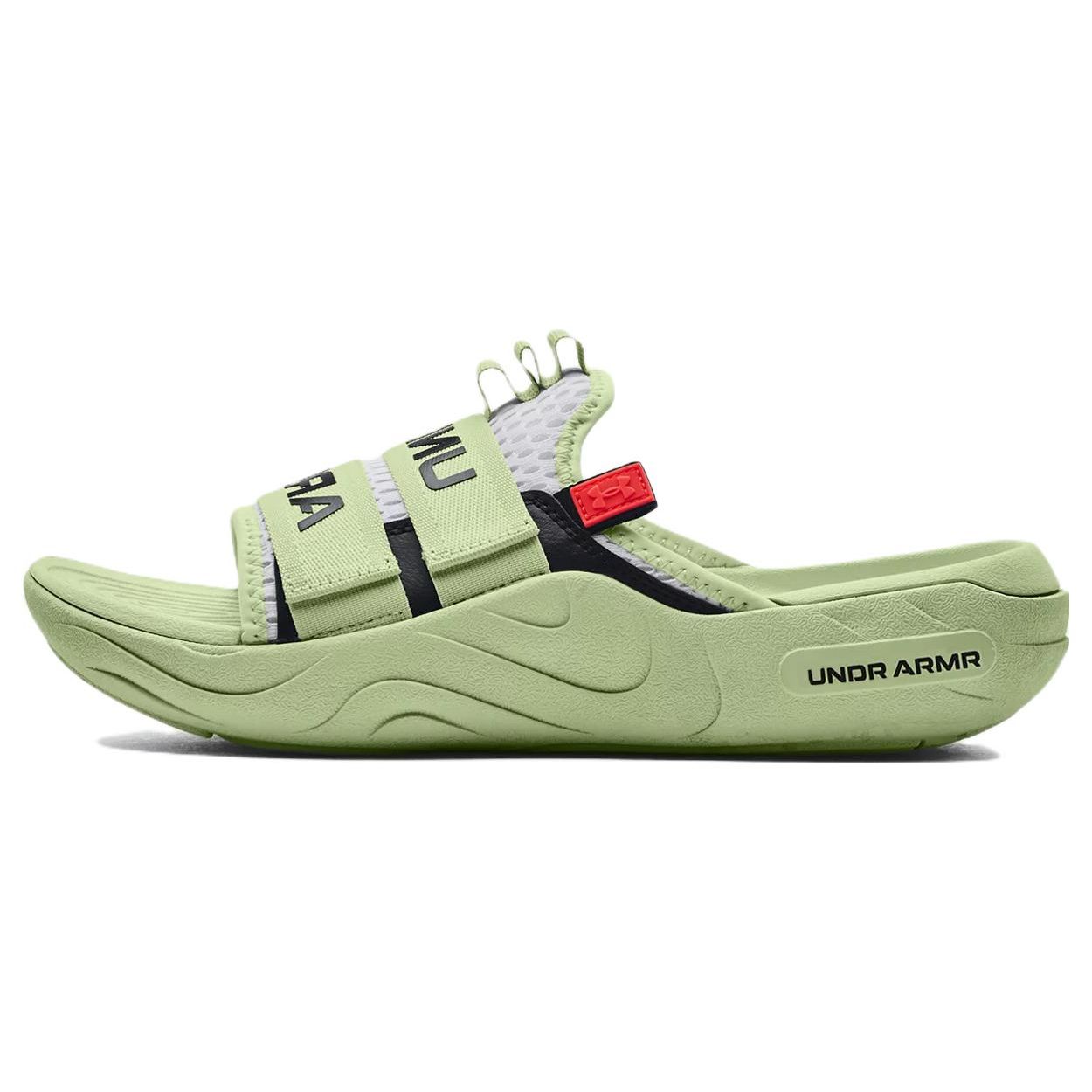 Under Armour Alpha Slide White Phosphor Green Unisex 3025051-103 41