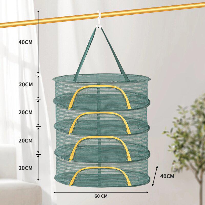 New Style Mosquito-Proof Drying Net for Fish, Chili, Bacon, Sweaters, Underwear - Fully Enclosed Design