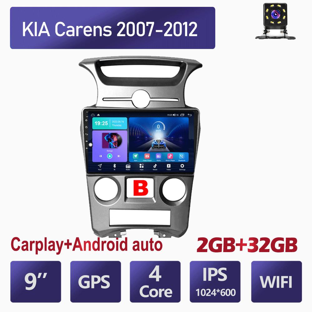 Bezdrátové autorádio Carplay pro KIA Carens 2007-2012 Android multimediální přehrávač videa GPS navigace WIFI 4+64GB