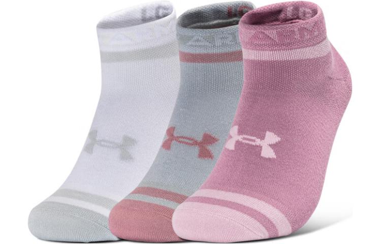 Under Armour Essential Ankle Socks Unisex 3 Pack Serums Powder 1382958-697 L