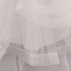 Off-Shoulder Puffärmel Prinzessinnenkleid - Formelles Netz-Kleid für Mädchen für Klavieraufführungen