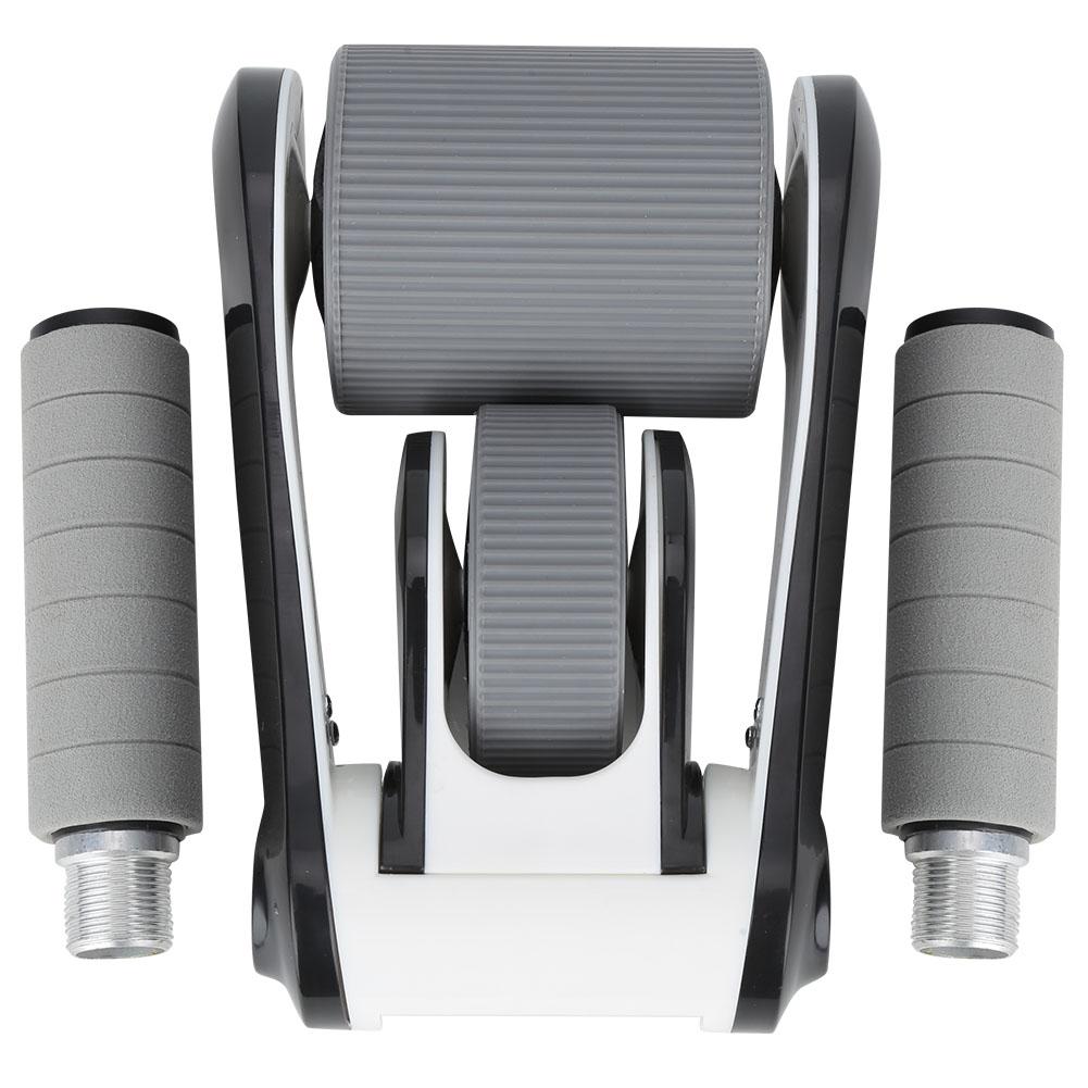 2 Wheels Ab Wheel Roller Abdominal Muscle Exerciser Gym Home Fitness Equipment with Knee Padblack