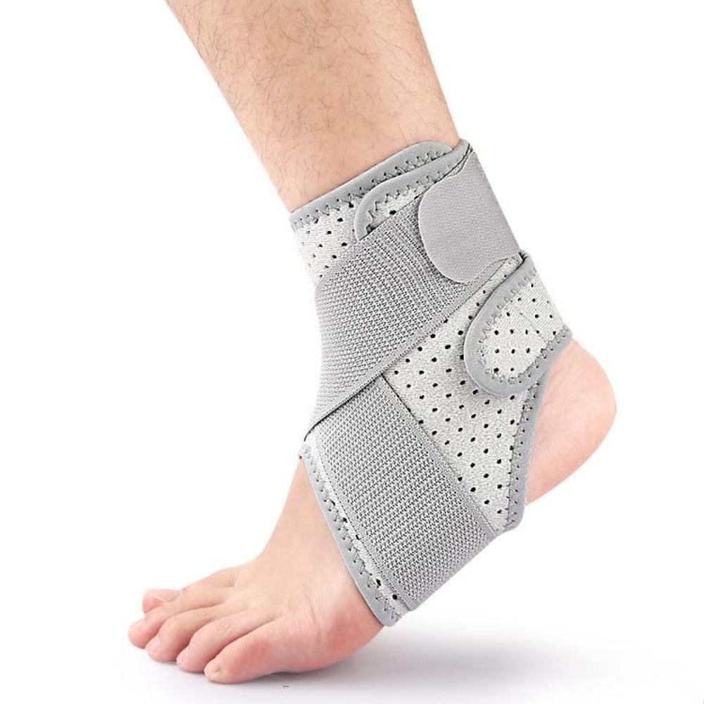 

Compression Ankle Sleeve Adjustable Ankle Wraps Basketball Ankle Support Sprained Ankle серый