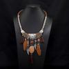 Tibetan Vintage Exotic Bohemian Necklace Nepalese Clavicle Chain Pendant Forehead Ornament Female