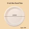 Biodegradable Thickened Starch Plastic Round Plates for Fruits, Cakes, and Desserts.