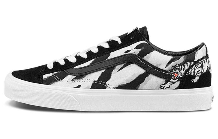 Кроссовки Vans Unisex Style 36 Низкие Черно-Белые VN0A3DZ3WHT 36.5