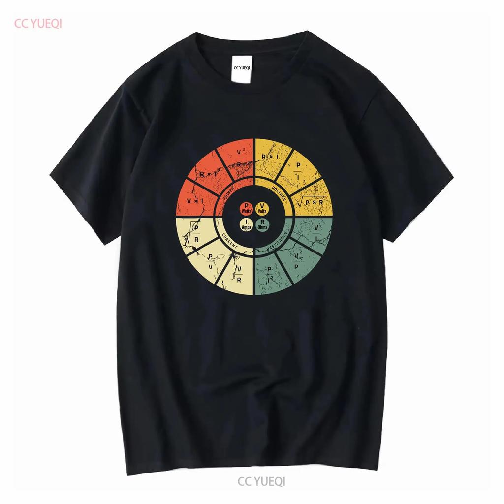 Vintage Ohms Law Diagram Electrical Electronics Engineer T Shirt vintage Washed Unisex designer clothes homme