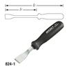 HAZET 824-1 Flat Profile Blunt Scraper - Galvanized