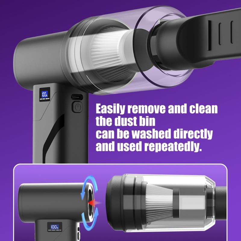 Cordless Fan Light Weight Dust Blower Handheld Engine Fan Air Duster 110000RPM for Women Men Computer Cleaning Outdoor