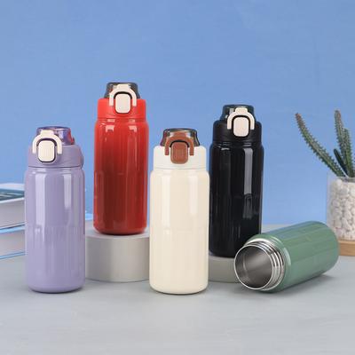 New Double Shot Jump Cup Stainless Steel Vacuum Cup Men and Women Portable Handle Outdoor Sports Water Cup