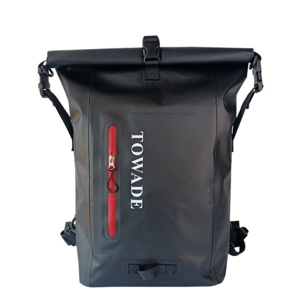 Large Capacity Waterproof Backpack Foldable Durable Multifunctional Storage Pack Impermeable Roll Top Closure Sports Bag