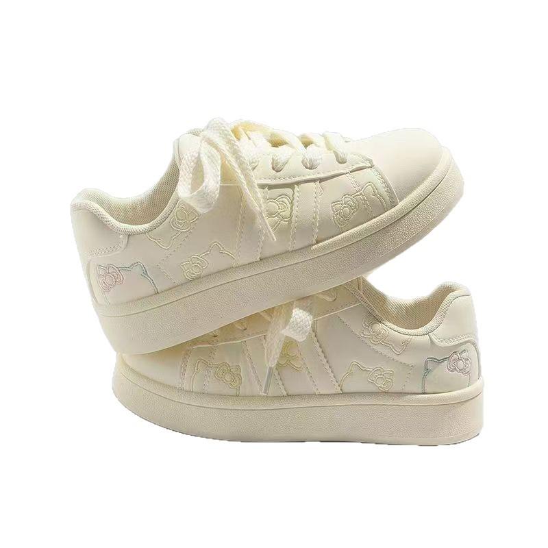 Lightweight and Versatile Women's Shoes Korean Version Breathable Platform White Shoes 2025 Autumn and Winter New Sports Shoes Casual Bread Shoes