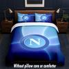 Set Biancheria da Letto Napoli FC 1 Copripiumino + 2 Federe Morbido Traspirante Biancheria da Letto per la Casa