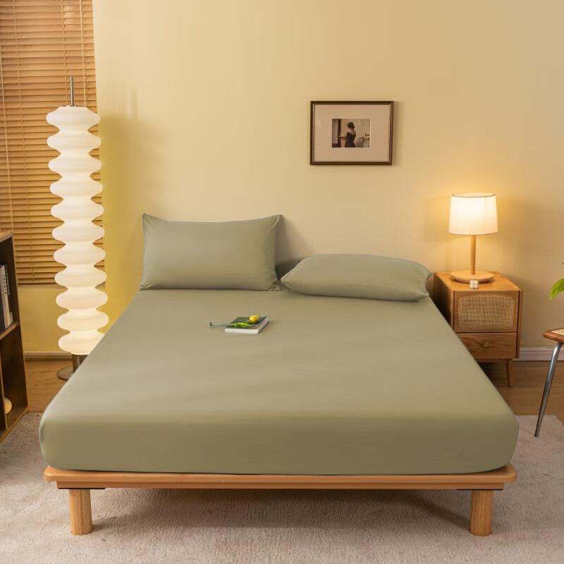Einzelbett Spannbettlaken Ultraweich Bequemer Bettbezug Tiefe Tasche Bettlaken Staubdicht Sofabezug Matratzenschoner