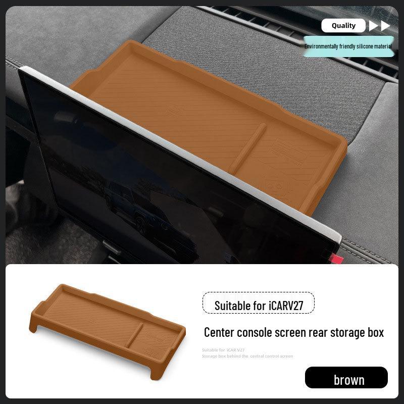 Chery iCAR V27 Screen Silicone Mat Rear Storage Box Accessory