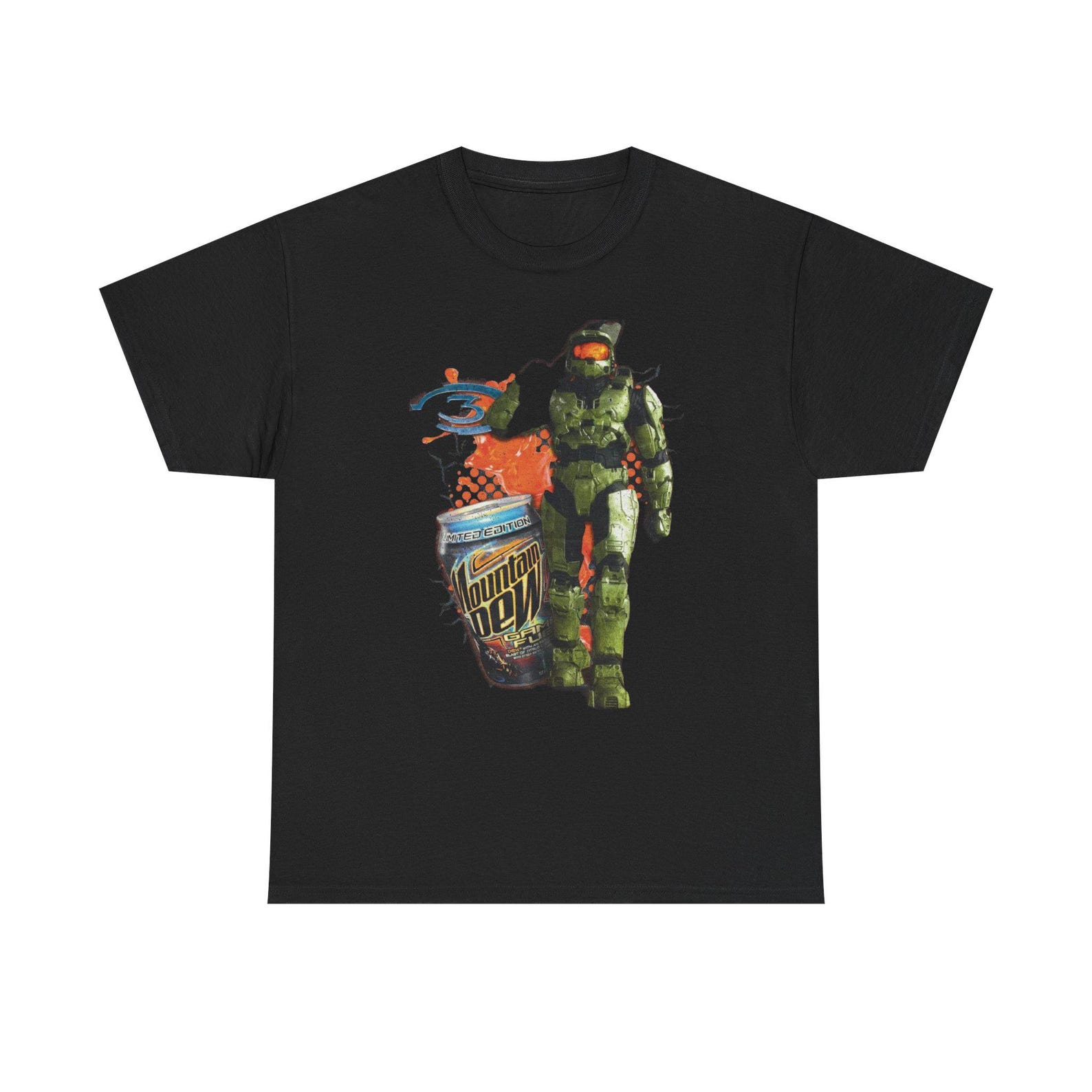 Y2K 2000s Retro Inspired Halo Master Chief Parody Unisex Graphic T shirt 3XL